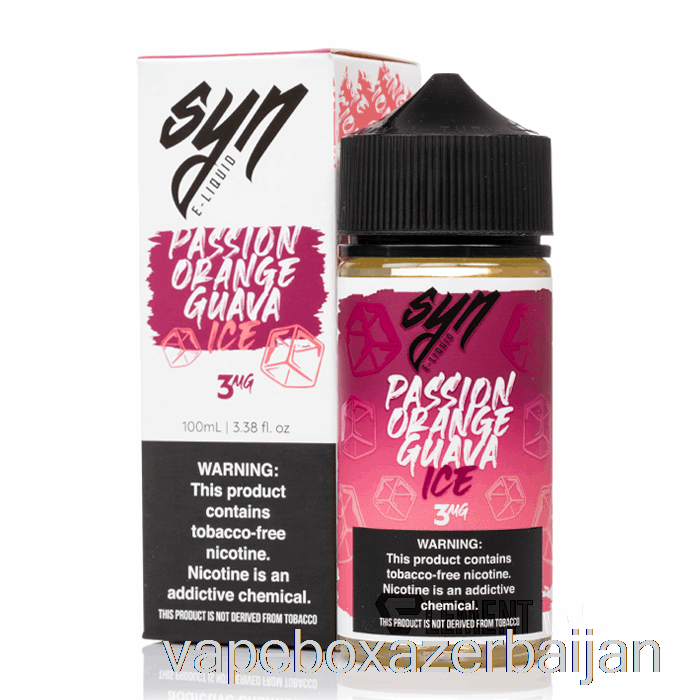 Vape Box Azerbaijan ICE Passion Orange Guava - Syn Liquids - 100mL 0mg